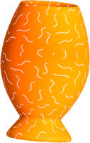 Vibrant Blocky 3D Shape Texture Vase 04