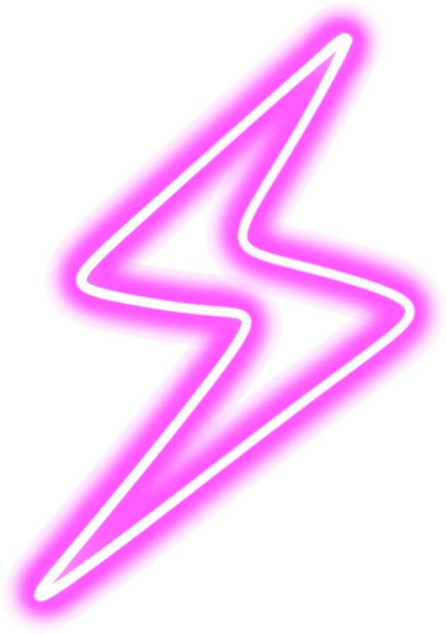 Pink neon thunder