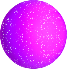 Vibrant Blocky 3D Shape Textured Sphere