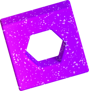 Vibrant Blocky 3D Shape Textured Holed 02