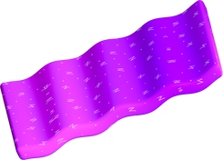 Vibrant Blocky 3D Shape Textured Horizontal Wave